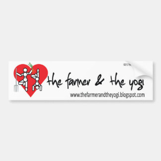 The Farmer and The Yogi Logo Bumper Sticker