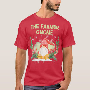 The Farmer Gnome Costume Family Matching Funny Chr T-Shirt