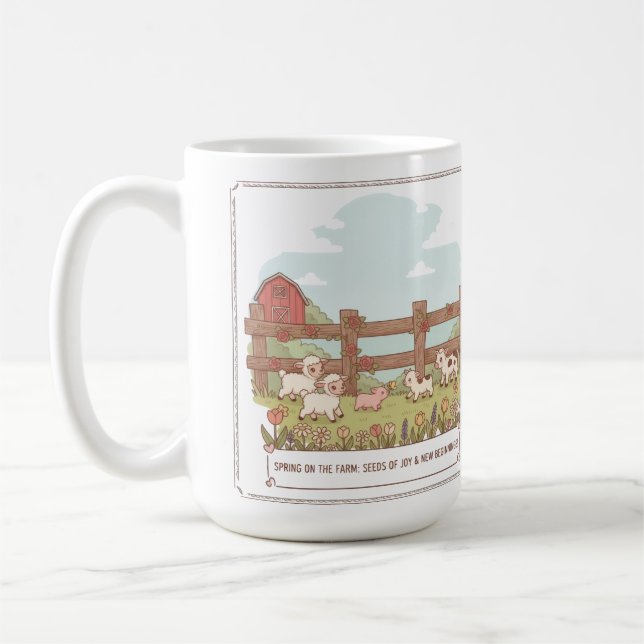 the farms animals  coffee mug (Left)