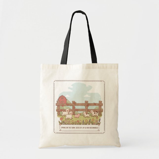 the farms animals  tote bag (Front)