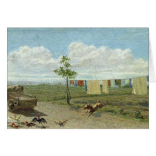 The Farmyard (oil on canvas)