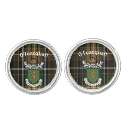 The Farrell Clan of Ireland coat of arms & tartan Cufflinks