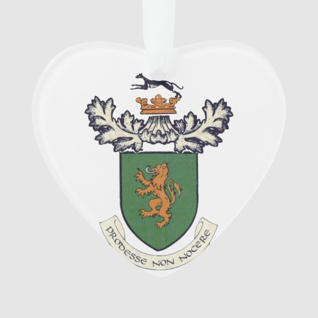The Farrell Clan of Ireland coat of arms & tartan Ornament (Front)