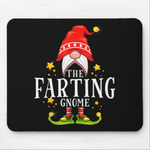 The Farting Gnome Christmas Matching Mouse Pad