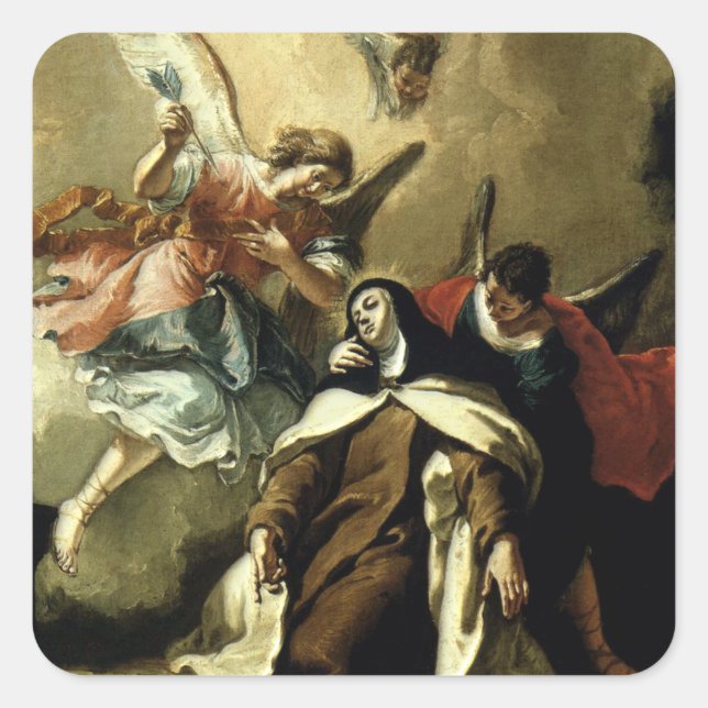 The Fascination of St Therese - Fontebasso Square Sticker (Front)