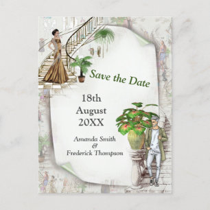 The Fashion designer  Announcement Postcard