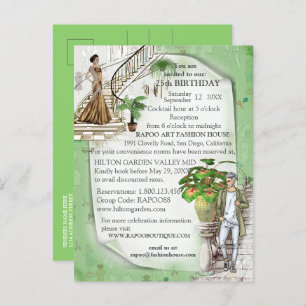 The Fashion designer  Announcement Postcard
