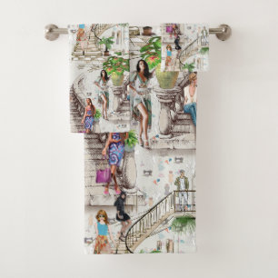 The Fashion designer Bath Towel Set