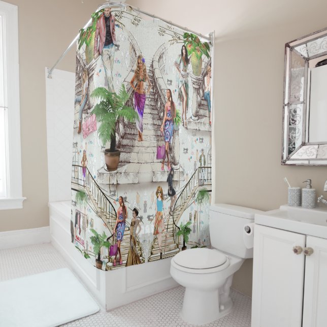 The Fashion designer  Shower Curtain (In Situ)
