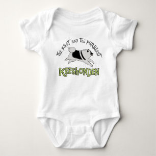 The Fast & The Furriest Keeshonden Baby Bodysuit