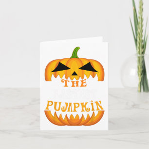 The Fastest Pumpkin Matching Family Group Hallowee Card