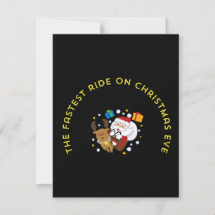 the fastest rie on the christmas eve card