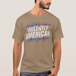The Fat Electrician Violently American T-Shirt