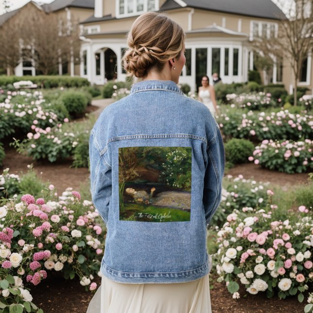The Fate of Ophelia Customisable Text  Denim Jacket (Wedding Back)