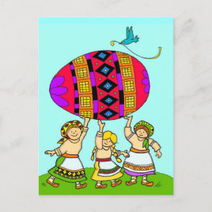 The Fate of the World Ukrainian Folk Art Postcard