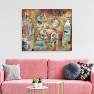 The Fateful Hour, 3 Quarters to 12 Paul Klee Canvas Print