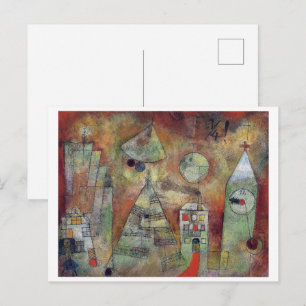 The Fateful Hour, 3 Quarters to 12 Paul Klee Postcard