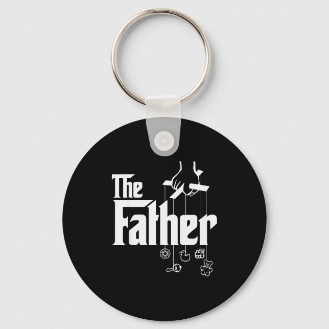 The Father! First Time Father's Day, New Dad Gift  Key Ring (Front)
