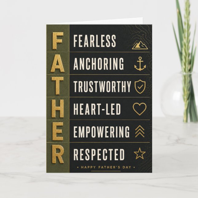 The Father Standard (Blank Inside) Card (Front)