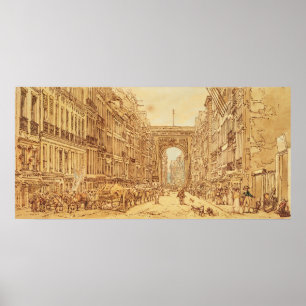 The Faubourg and the Porte Saint-Denis, 1801 Poster