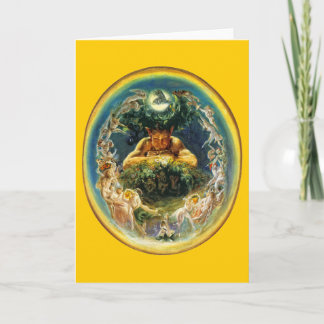 The Faun and the Fairies Greeting Card