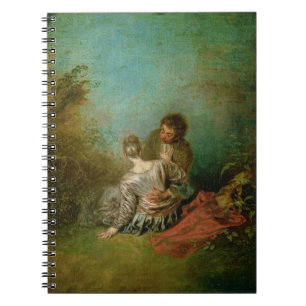 The Faux Pas, c.1717 (oil on canvas) Spiral Notebook