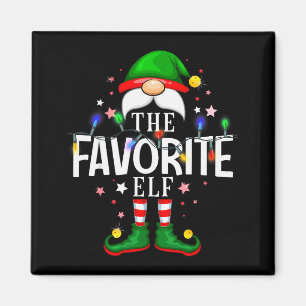 The Favorite Elf Christmas Family Pajama Party  Magnet