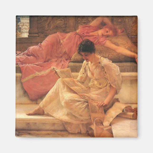 The Favourite Poet Lawrence Alma-Tadema 1888 Magnet (Front)