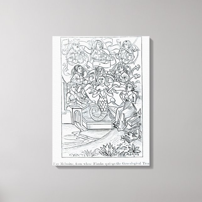 The Fay Melusine Canvas Print (Front)