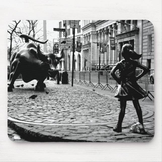 The Fearless Girl Mouse Pad (Front)