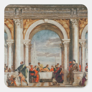 The Feast in the House of Levi Square Sticker