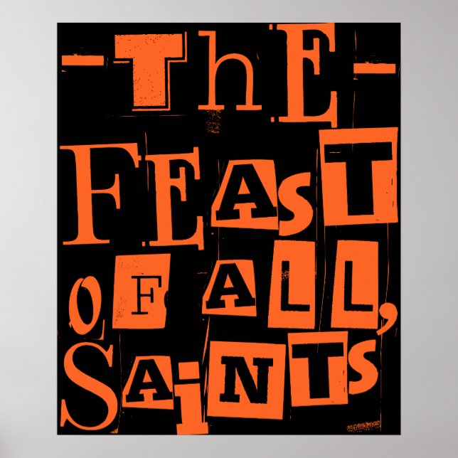 The Feast Of All Saints Catholic All Saints' Hallo Poster (Front)