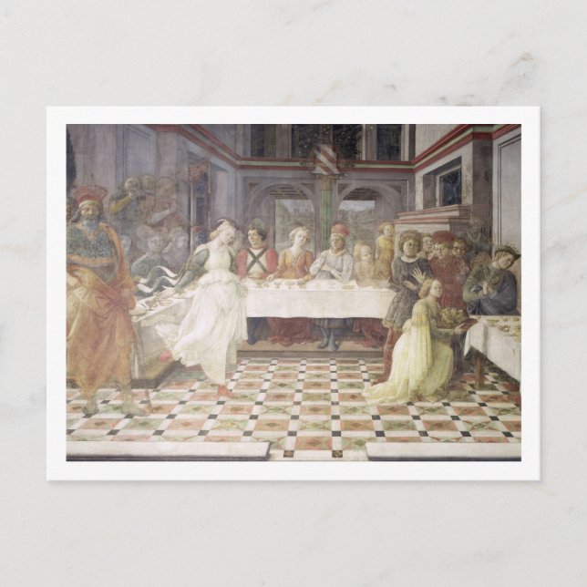 The Feast of Herod (fresco) (see also 60432) Postcard (Front)