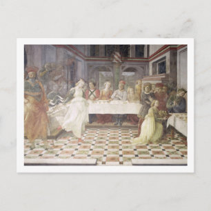 The Feast of Herod (fresco) (see also 60432) Postcard