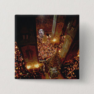 The Feast of the Assumption of the Virgin 15 Cm Square Badge