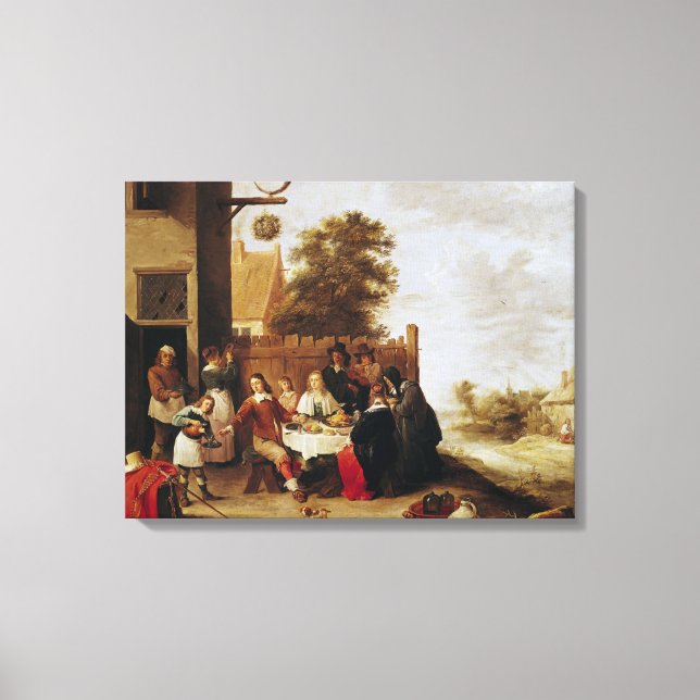The Feast of the Prodigal Son, 1644 Canvas Print (Front)