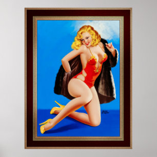 The Feel Of Mink by Peter Driben Poster