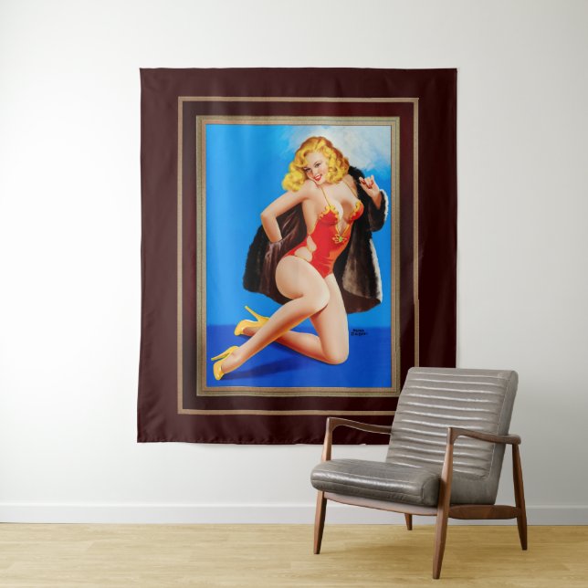 The Feel Of Mink by Peter Driben Tapestry (In Situ)