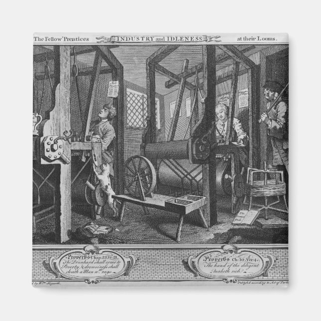 The Fellow 'Prentices at their Looms Magnet (Front)
