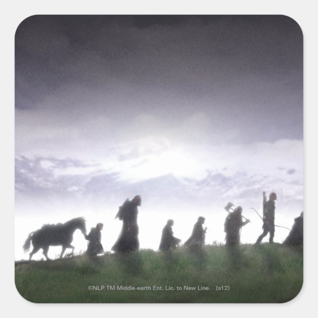 The Fellowship of the Ring Square Sticker (Front)