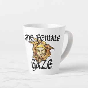 The Female Gaze Medusa Snakes Feminist Humour      Latte Mug
