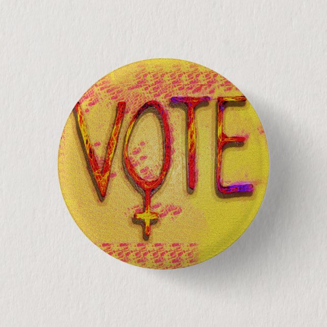 The Feminist Vote by Aleta 3 Cm Round Badge (Front)