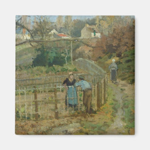 The Fence, 1872 (oil on canvas) Magnet