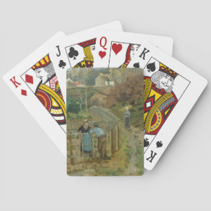 The Fence, 1872 (oil on canvas) Playing Cards