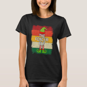 The Fencer Elf Matching Group Christmas Party Paja T-Shirt