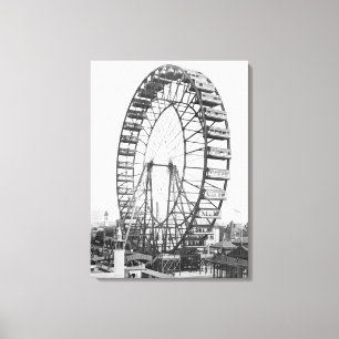 The ferris wheel at the World's Columbian Canvas Print
