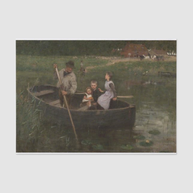 The Ferry by Edward Stott Tissue Paper (Front)