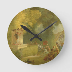 The Fete at Saint-Cloud, detail of the Puppet Show Round Clock