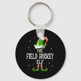 The Field Hockey Elf Family Matching Group Christm Key Ring
