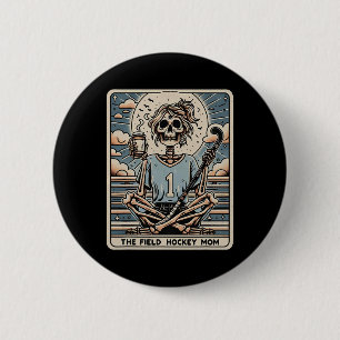 The Field Hockey Mom Tarrot Card 6 Cm Round Badge